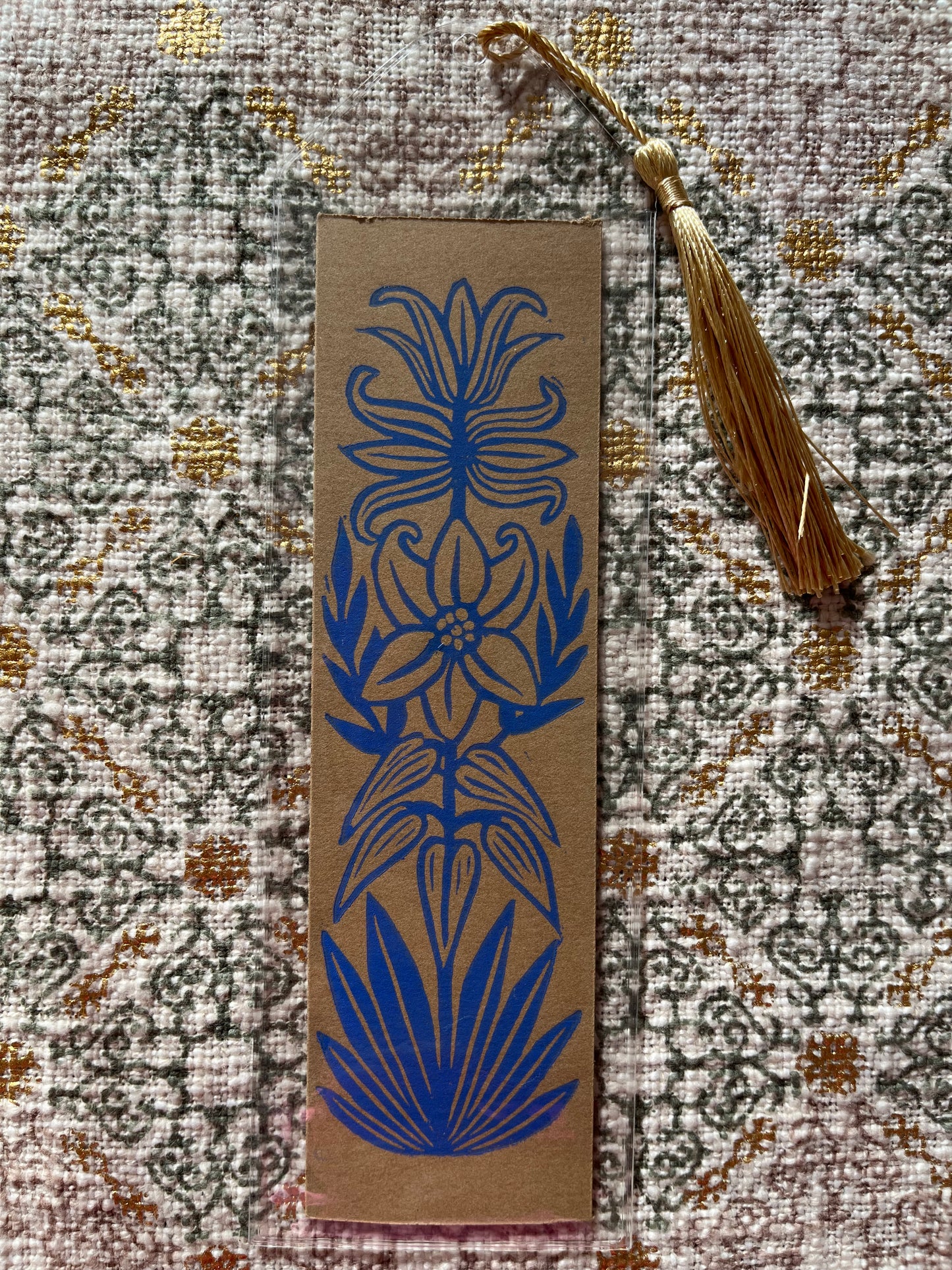 Blue Lily Bookmark