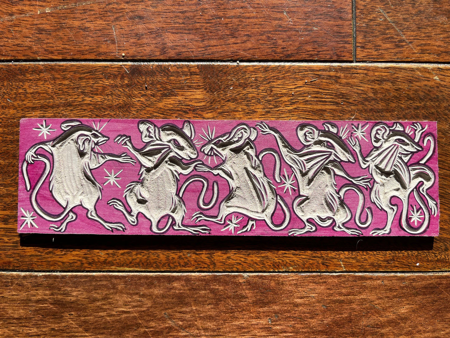Five Dancing Mice Bookmark