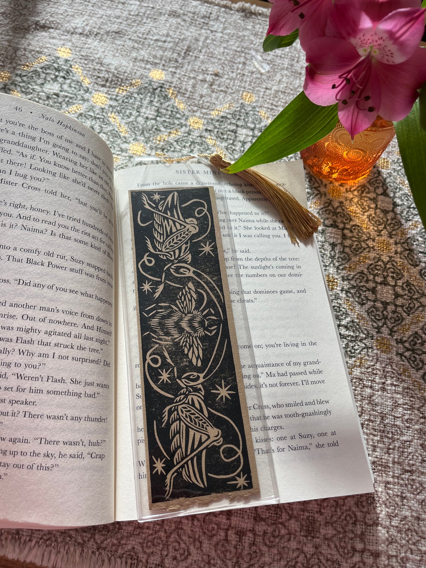 Three Buzzing Pollinators Bookmark