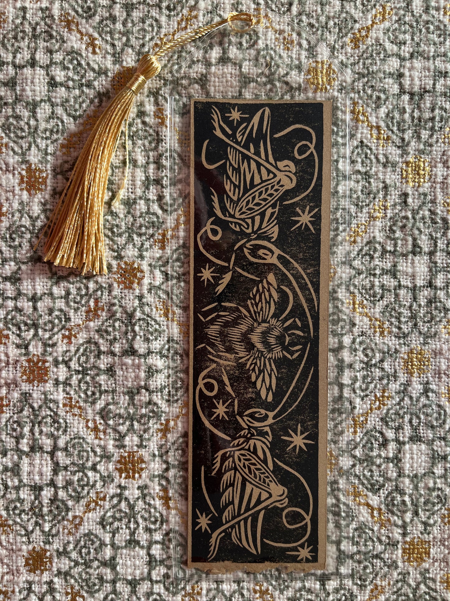 Three Buzzing Pollinators Bookmark