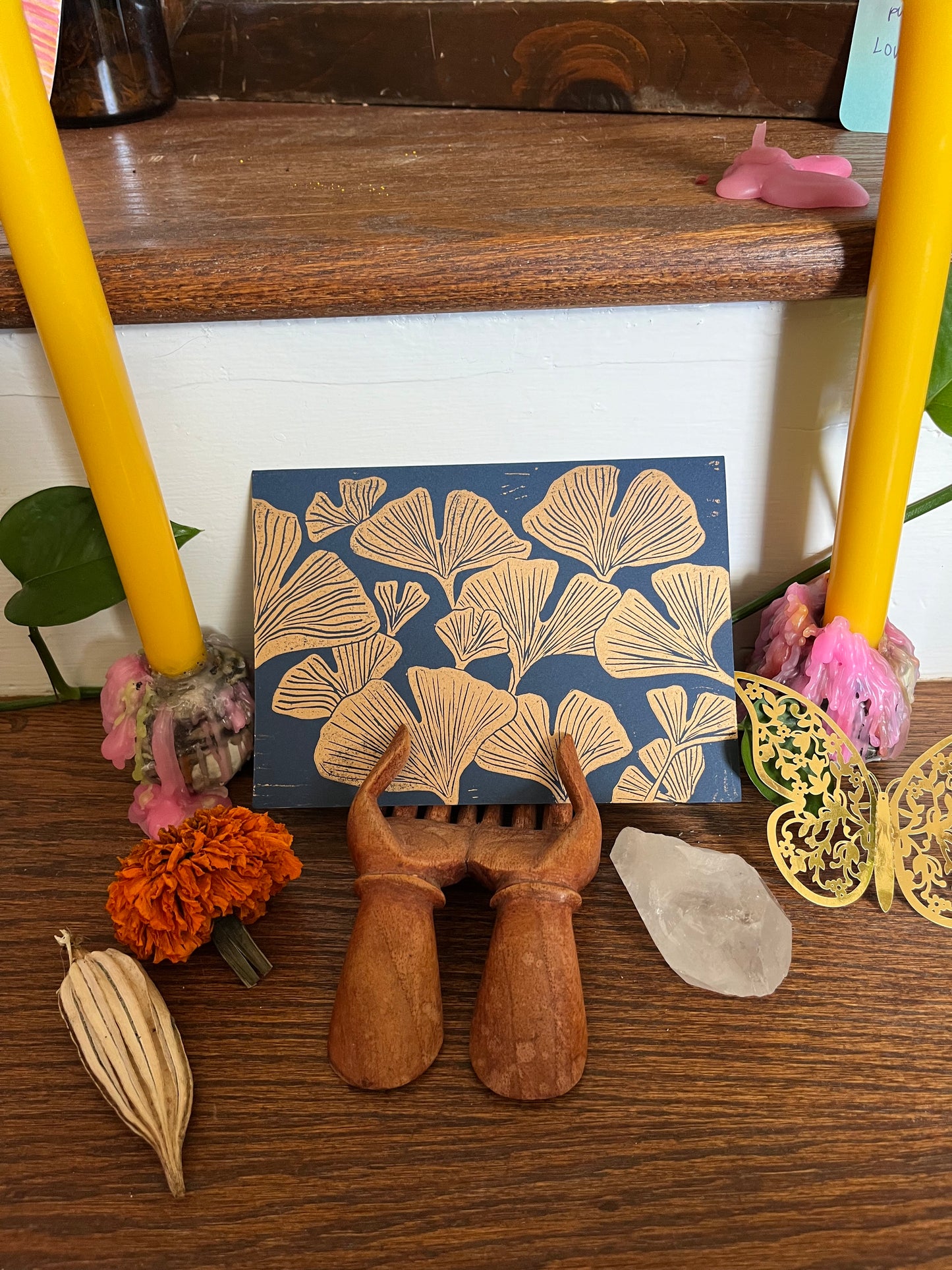 Gingko Leaf Greeting Card