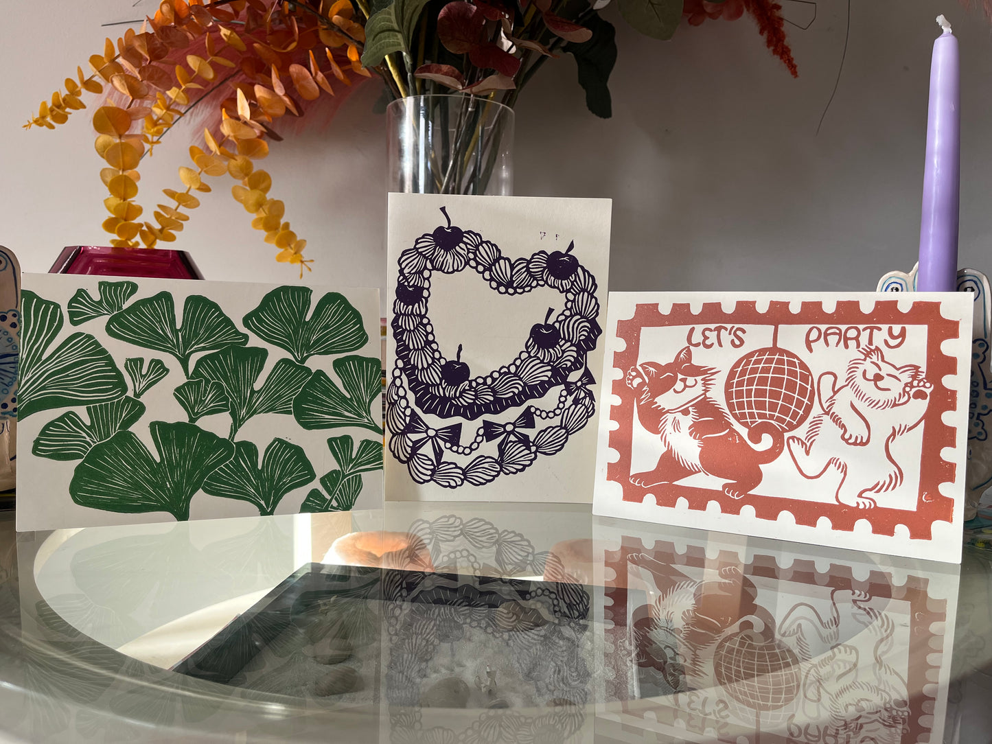 Gingko Leaf Greeting Card