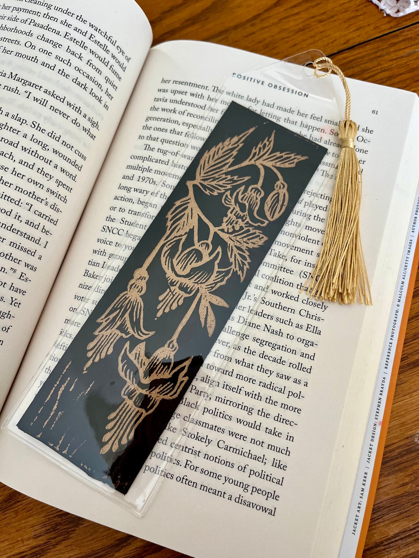 Fuchsia Flower Bookmark