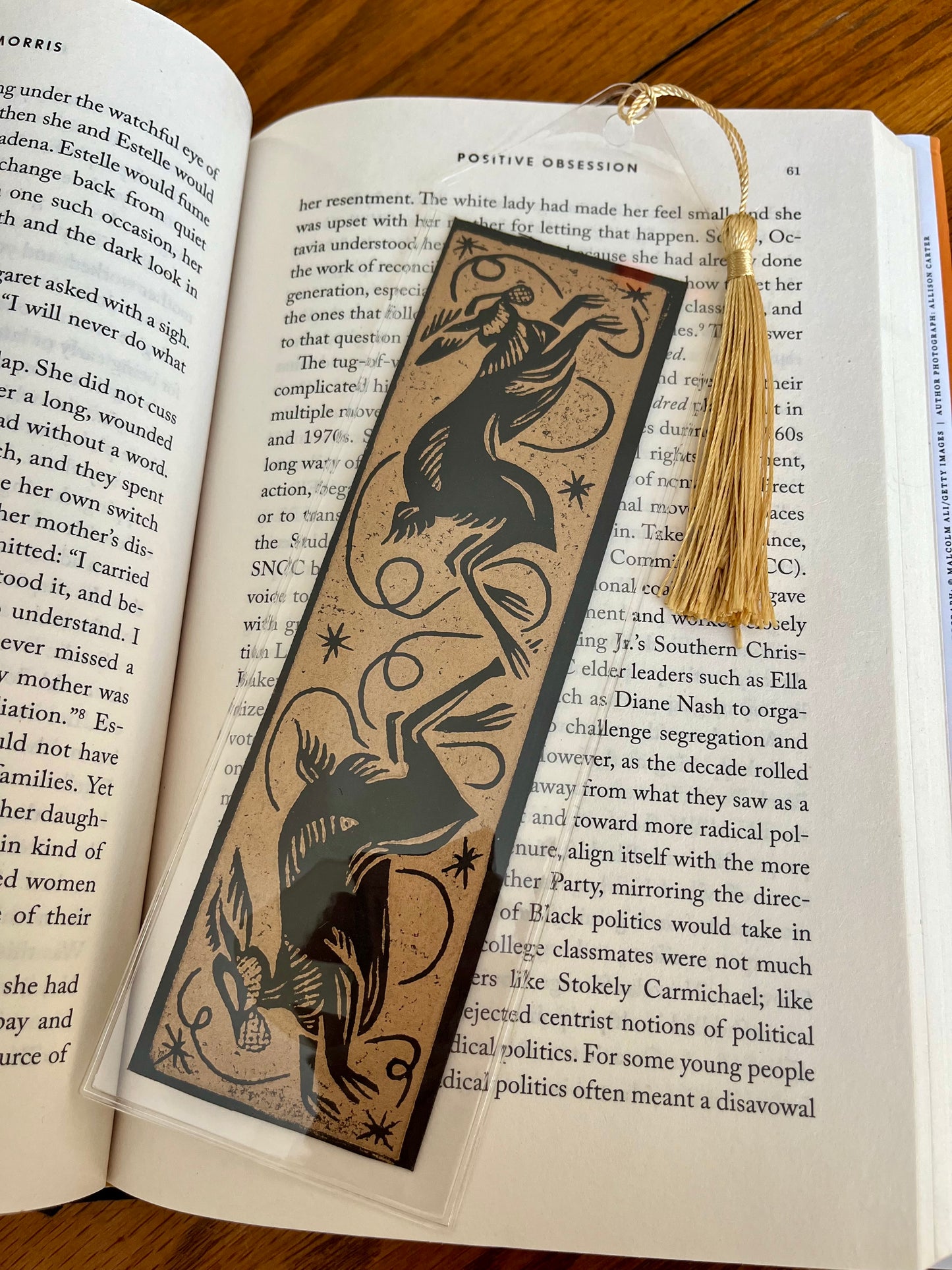 Two Jumping Hares Bookmark