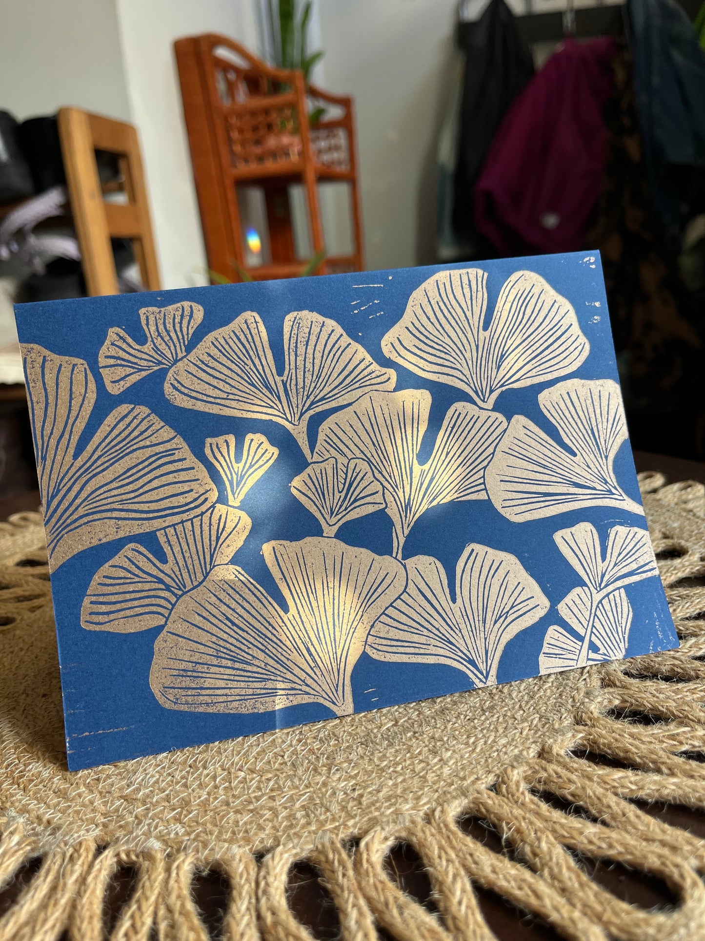 Gingko Leaf Greeting Card