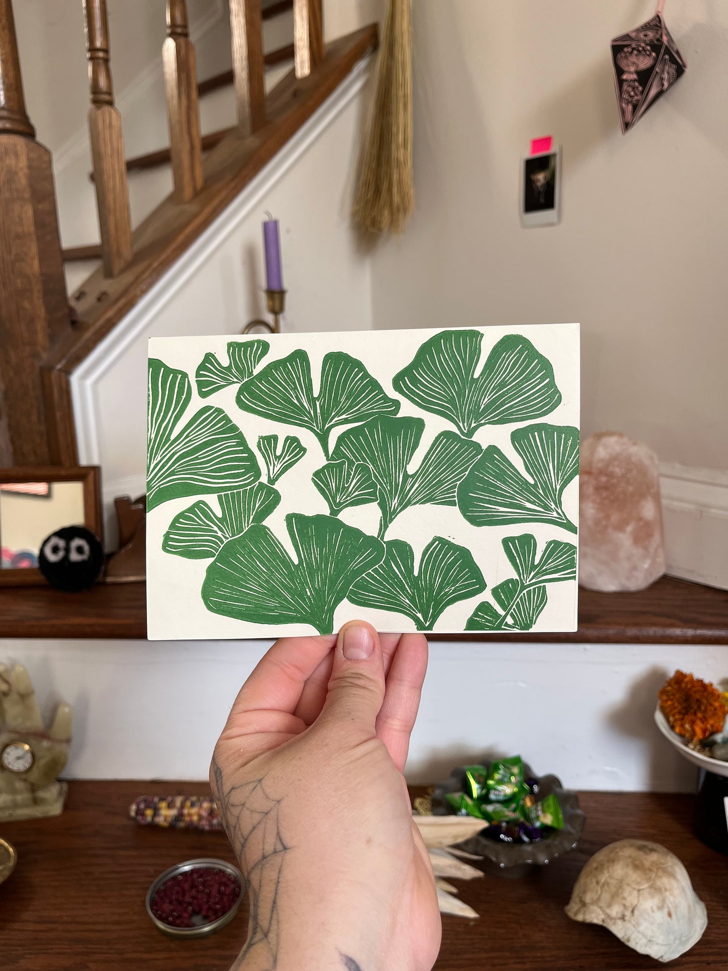 Gingko Leaf Greeting Card
