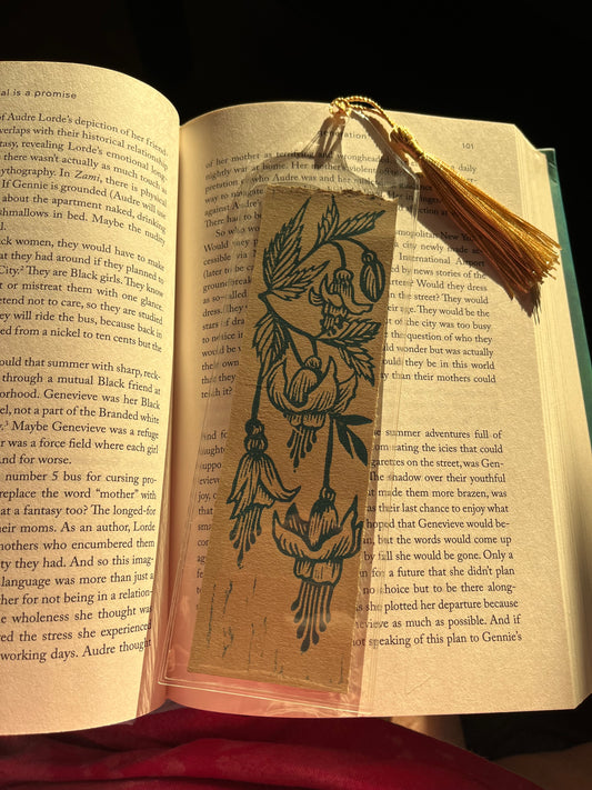Fuchsia Flower Bookmark