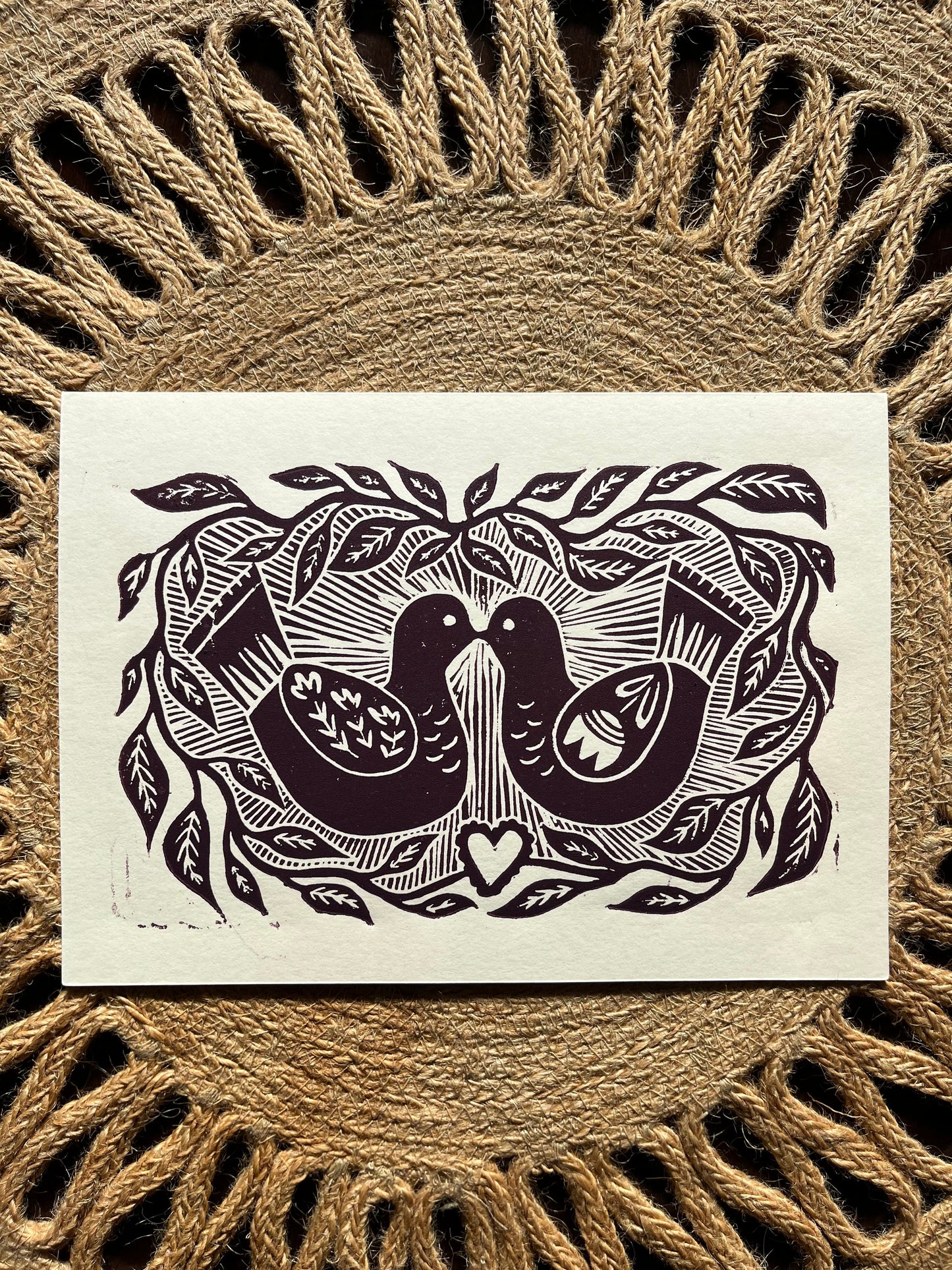 Two Turtle Doves Greeting Card