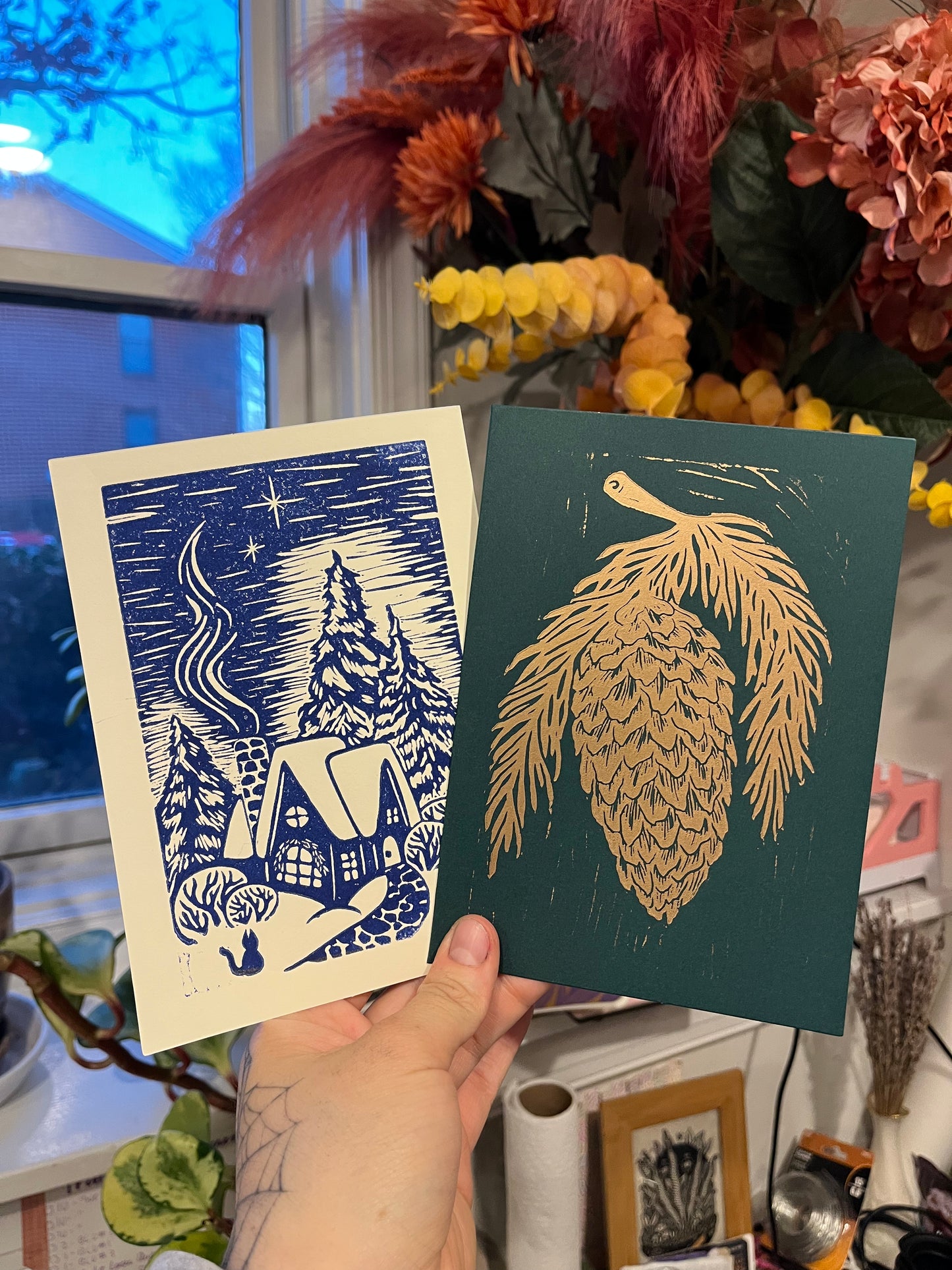 Spruce Cone Greeting Card