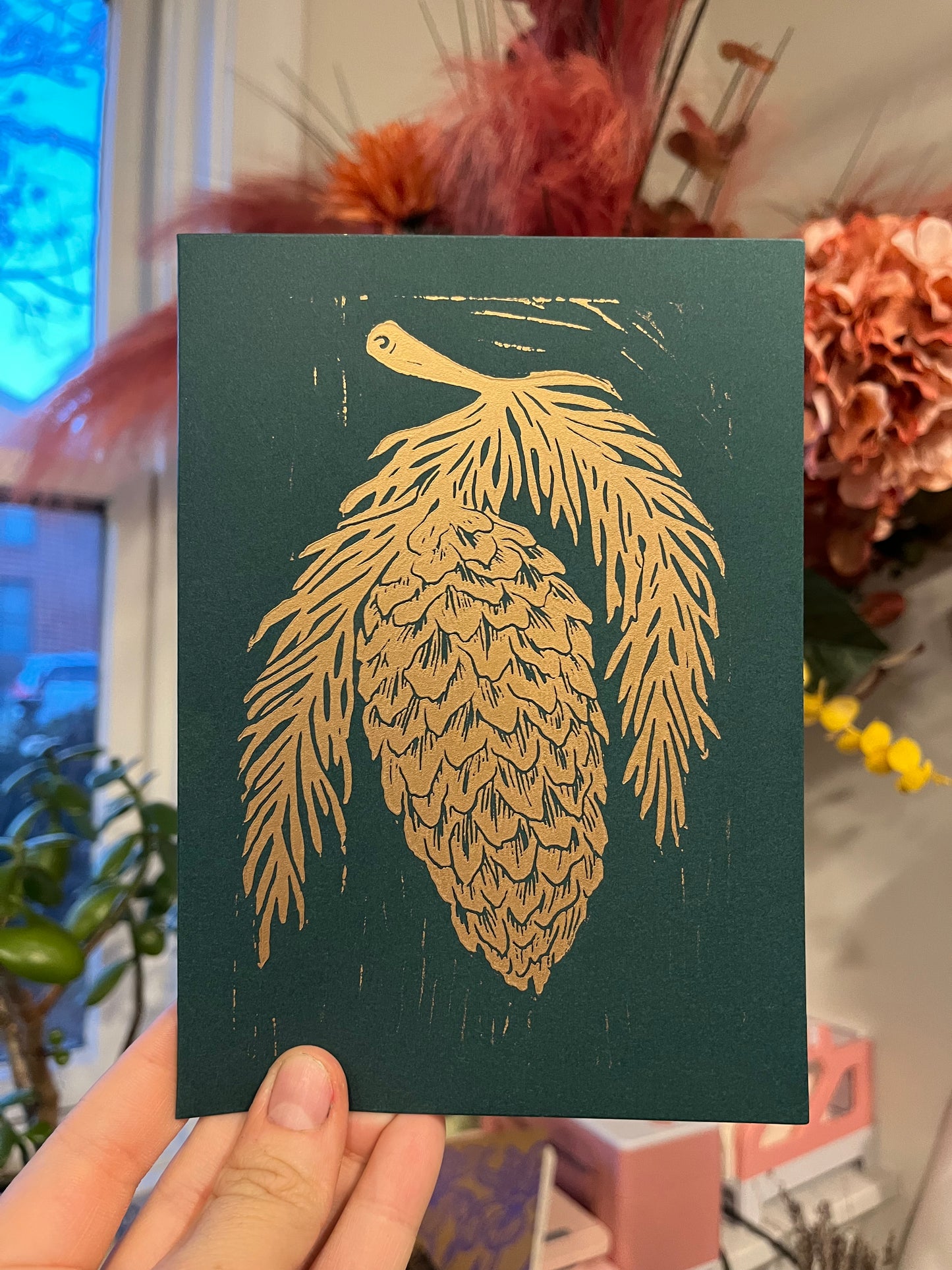 Spruce Cone Greeting Card